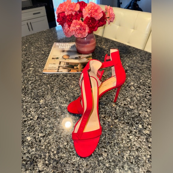 Red high sandals - Picture 3 of 3